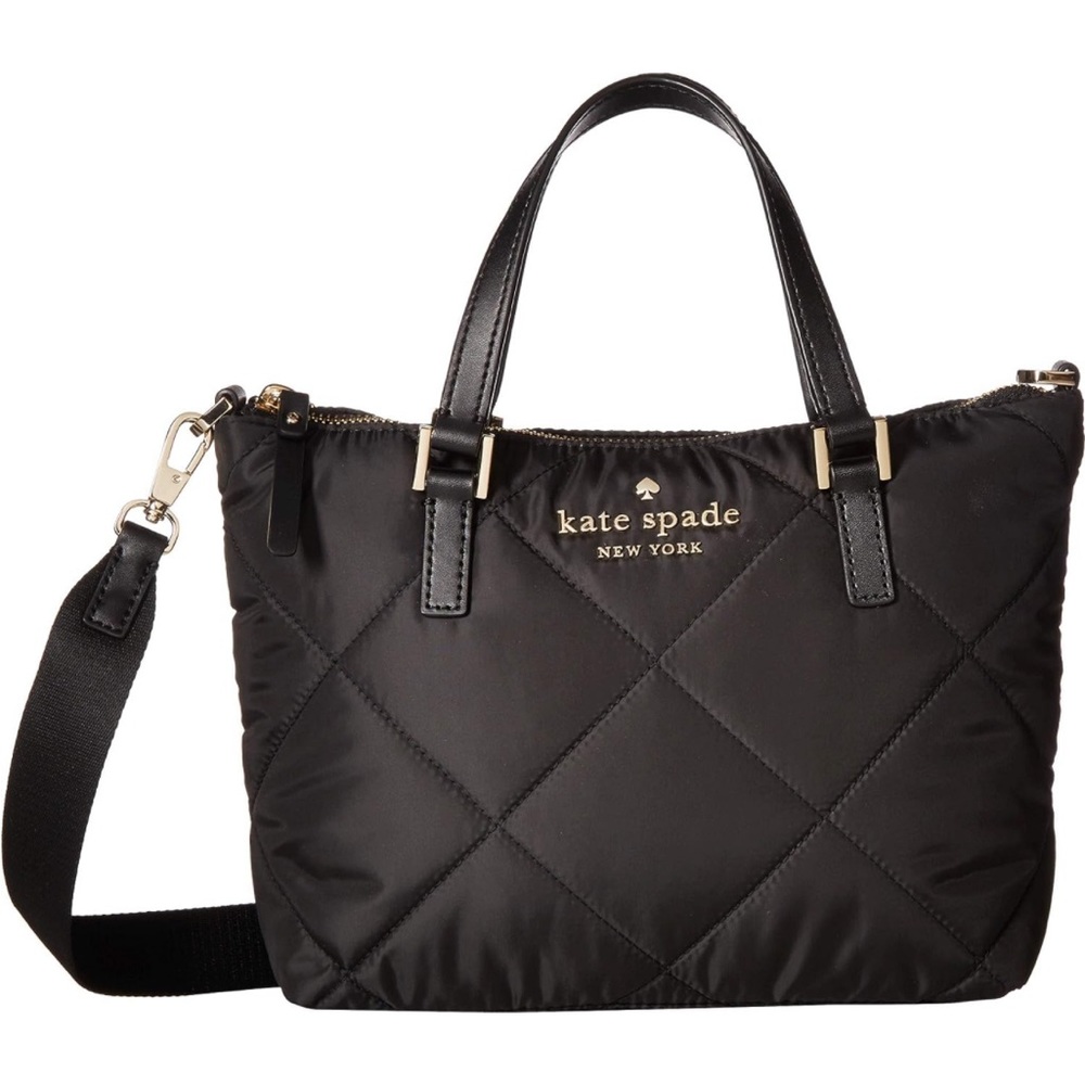Kate Spade Black Watson Lane Quilted Lucie Crossbody Purse